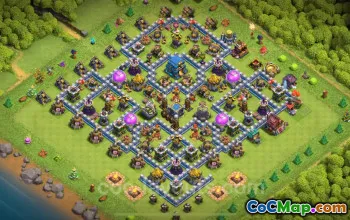 Best TH12 Base Link 2025 - Anti Everything Hybrid Layout #26775