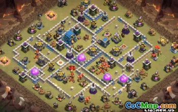 시청을위한 최고의 TH12 COC베이스 레이아웃 및지도 12 #13137