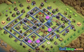 Best TH12 Farming Base Link - Hybrid, Anti-Everything Design #25580