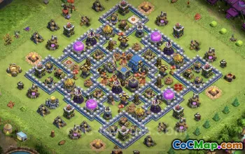 Best TH12 Farming Base with Link - Anti 2 Stars | Clash of Clans #20602