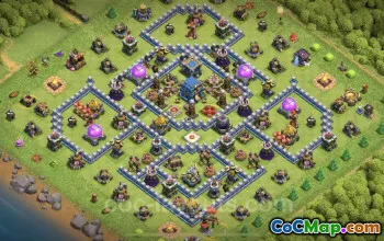 Best TH12 Hybrid Base for Trophy Defense in Clash of Clans #25600