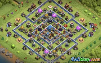 Best TH12 Hybrid Base Link - Anti Everything | Clash of Clans #25540