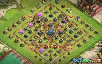 Best TH12 Hybrid Base with Anti-2 & 3 Stars #57036