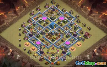 Best TH12 War Base 2025: Anti-Everything Hybrid Link #26630