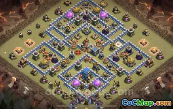 Best TH12 War Base - Anti Everything Hybrid Link for CWL #25682