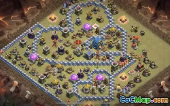 Best TH12 War Base | Hybrid & Anti Everything with Link #20872