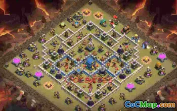 Best TH12 War Base Layout 89bez #57378