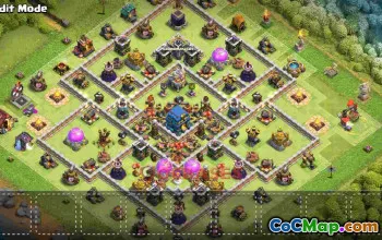 Best TH12 War Base Layout p9qjh #57159