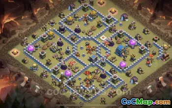 Best TH12 War Base Link - Anti Everything for CWL #20795
