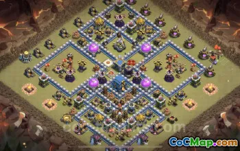 Best TH12 War Base Link | Anti-Everything Hybrid Defense #25621