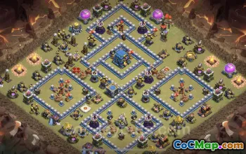 Best TH12 War Base Link: Max Levels & Anti 3 Stars Defense #25468