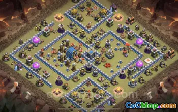 Best TH12 War Base Links for Hybrid & Legend League COC #25596