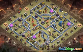 Best TH12 War Bases: Link & Anti Air Defense for CWL #20655