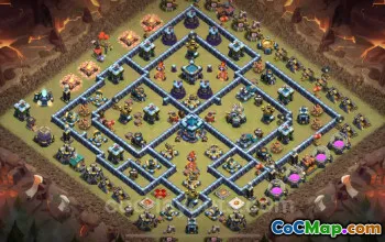 Best TH13 Anti 2 Stars War Base 2024 - Clash of Clans #20966
