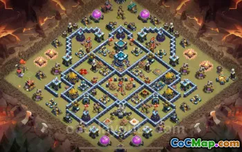 Najlepsza baza wojenna TH13 Anti 2 Stars War 2024 – łącze bazowe CWL #17728