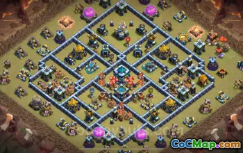 Best TH13 Anti 2 Stars War Base 2025 with Link | Clash of Clans #49404