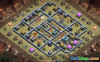 Best TH13 Anti 3 Stars Base - Clash of Clans Defense #21105