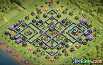 Best TH13 Anti 3 Stars Base - Clash of Clans Defense #25927