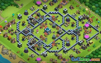 Best TH13 Anti 3 Stars Base with Link 2025 | Clash of Clans #52333