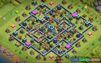 Best TH13 Anti 3 Stars Base with Link | Clash of Clans 2025 #51008