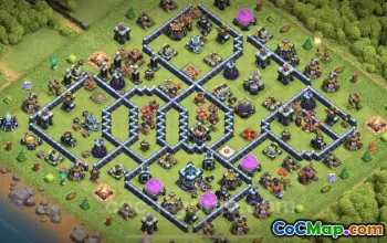 Best TH13 Anti 3 Stars Base with Link - Clash of Clans #21391