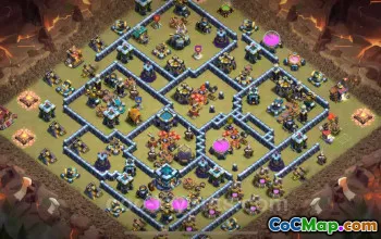 Best TH13 Anti 3 Stars War Base 2025 | Clash of Clans #52442