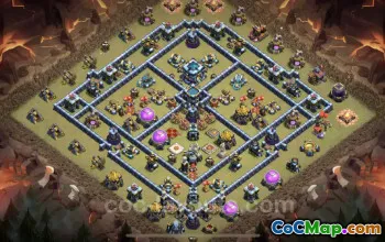 Best TH13 Anti 3 Stars War Base - Clash of Clans Link #25881