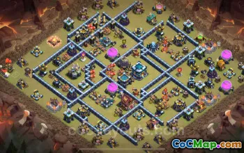 Best TH13 Anti 3 Stars War Base with Link 2025 | Clash of Clans #52315