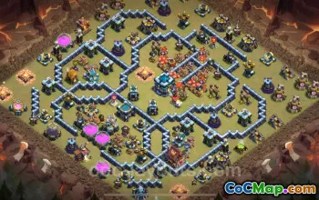 Best TH13 Anti 3 Stars War Base with Link | 2025 Defense Copy #52440