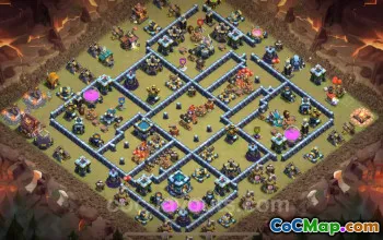 Best TH13 Anti 3 Stars War Base with Link | Clash of Clans 2025 #52336