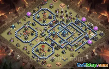 Best TH13 Anti 3 Stars War Base with Link | Clash of Clans #21130