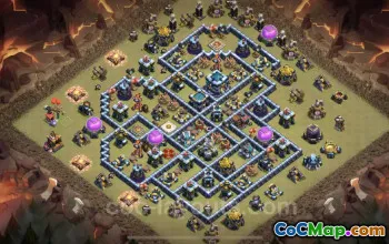 Best TH13 Anti 3 Stars War Base with Link - Clash of Clans #25921