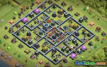 Best TH13 Base Copy: Top Anti-Everything Design - COC #25859
