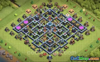 Best TH13 Base for Anti 2 Stars - Clash of Clans Link #25763