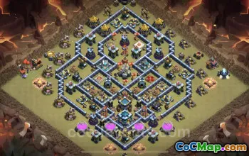 Best TH13 CWL War Base Copy - Anti Everything Defense #25781