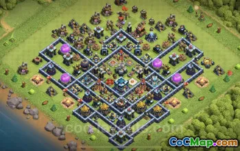 Best TH13 Farming Base Layout - Anti 3 Stars - Clash of Clans #21137
