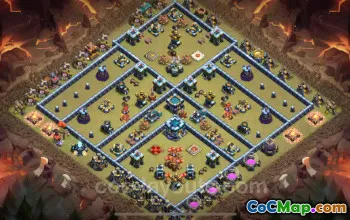 Best TH13 War Base 2024 - Anti Everything with Link #20962