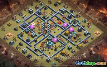 Najlepsza baza wojenna TH13 2024 – maksymalny poziom, anty wszystko #17718