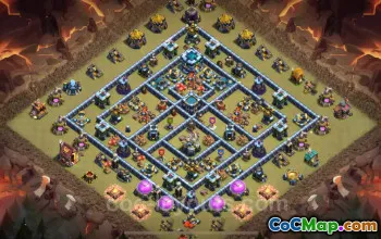 Best TH13 War Base 2025: Anti-Air Electro Dragon Link #26257