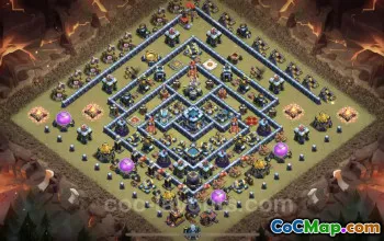 Best TH13 War Base: Anti 2 Stars & Legend League Link #25915