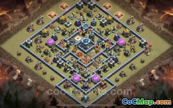 Best TH13 War Base - Anti 3 Stars & Everything | COC Link #25939