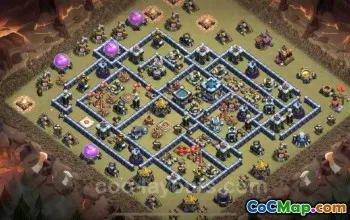 Best TH13 War Base - Anti Everything & CWL Link #21317