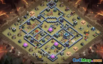 Best TH13 War Base: Anti-Everything with Link - COC #21204
