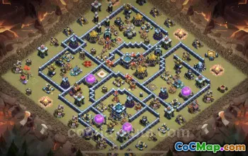 Best TH13 War Base - Anti Everything with Link (CWL) #25762