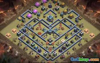 Best TH13 War Base Copy: Anti 3 Stars & Anti Air #21381
