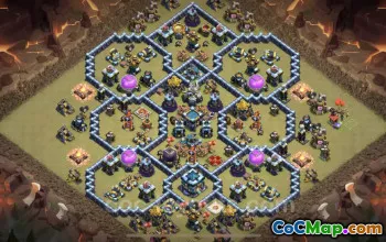 Best TH13 War Base Copy - Anti Everything Strategy #25944