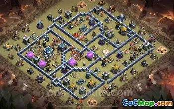 Best TH13 War Base Copy for Clash of Clans - CWL Link #21243