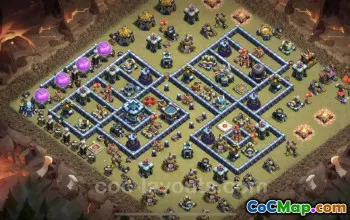 Best TH13 War Base Copy with Links - Clash of Clans #25695