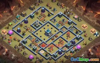 Best TH13 War Base for Clash of Clans | Copy Base Link #18909