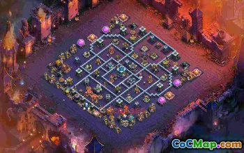 Best TH13 War Base Layout 3kwu4 #57153